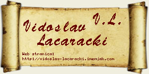 Vidoslav Laćarački vizit kartica